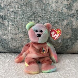 TY Beanie Babies “Peace” The Bear 1996